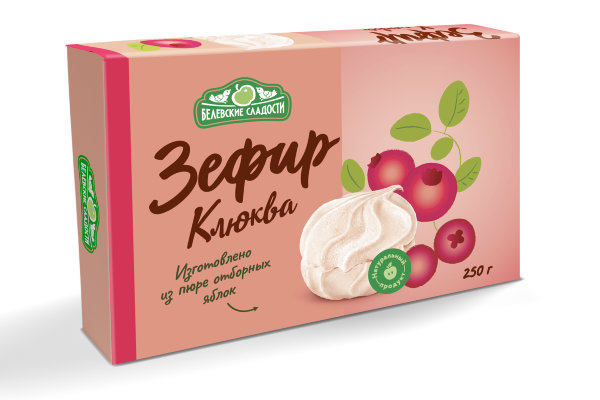 №2 Зефир белевский "Клюква" 250г в Ростове-на-Дону