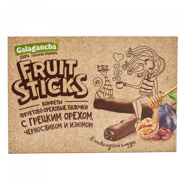 №2 Берестов КРАФТ Fruit Stiсks с черносливом и грецким орехом, 175г в Ростове-на-Дону