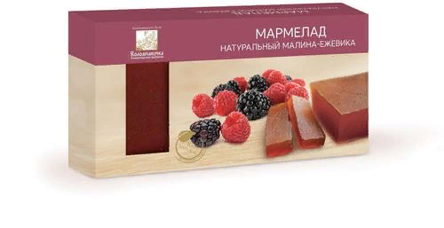  Мармелад пластовый 210г МАЛИНА-ЕЖЕВИКА в Ростове-на-Дону