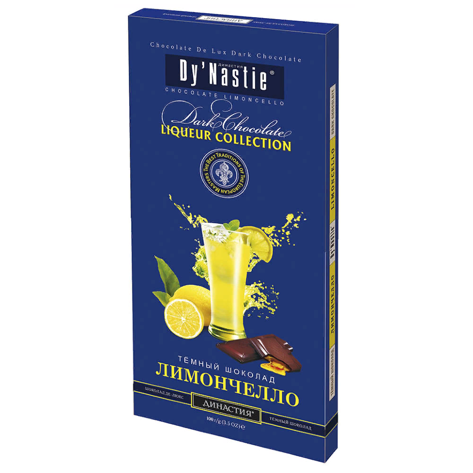  Династия Шоколад "Лимончело", (блок 10шт по 100г)  в Ростове-на-Дону