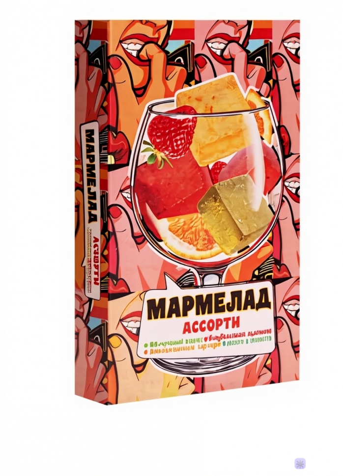  Мармелад АлкоАссорти(яблочный виски, клубничный просекко, апельсиновый вермут, лайм текила) 110г в Ростове-на-Дону