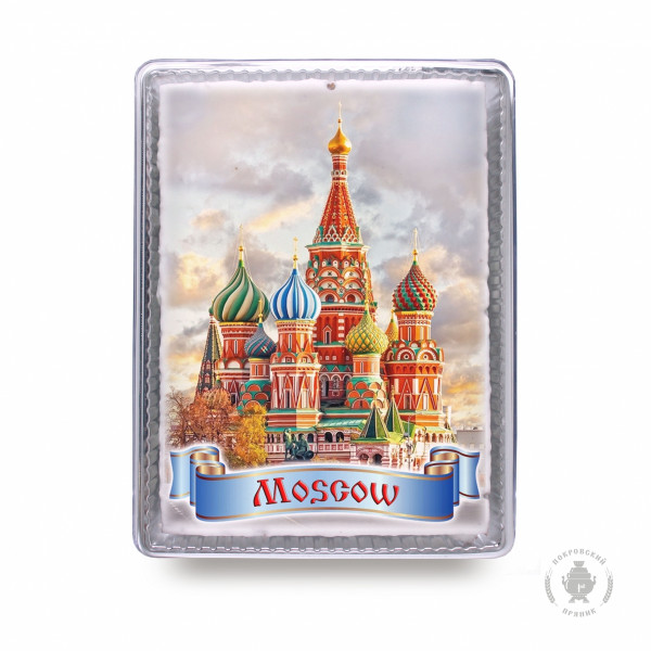 №3 Пряник 600г MOSCOW с фотопечатью (в подарочной пластиковой упаковке)  в Ростове-на-Дону