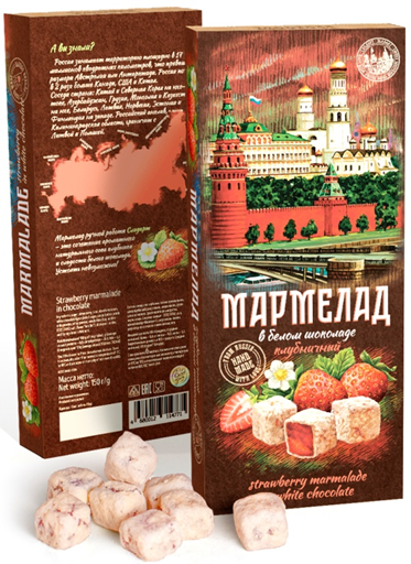  Сладарт Мармелад Клубничный в белом шоколаде, 150г   в Ростове-на-Дону