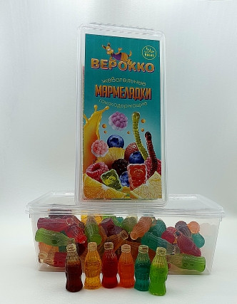 №2 Жевательный мармелад Бутылочки, 250г      в Ростове-на-Дону