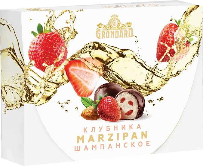  TM Grondard       (10185) Конфеты глазированные Марципановые Клубника и Шампанское, 98г в Ростове-на-Дону